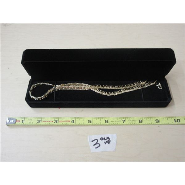 3 - NEW 14K Gold Plated Serpentine Necklace