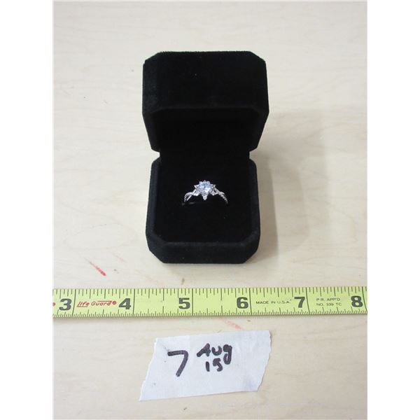 7 - NEW Sterling Silver 1.0ct Twist Halo Ring