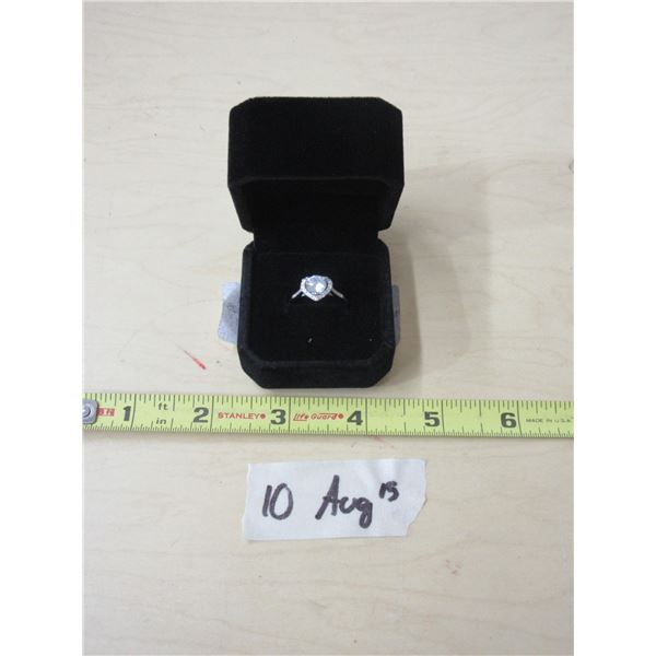 10 - NEW Sterling Silver 1.0ct Heart Halo Ring