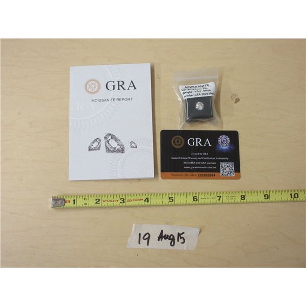 19 - NEW 3.0ct Moissanite Lab Diamond