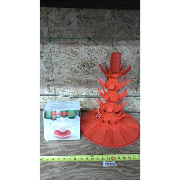 Avvinator Bottle Rinser and Sulphiter and Ferrari Bottle Drainer Tree