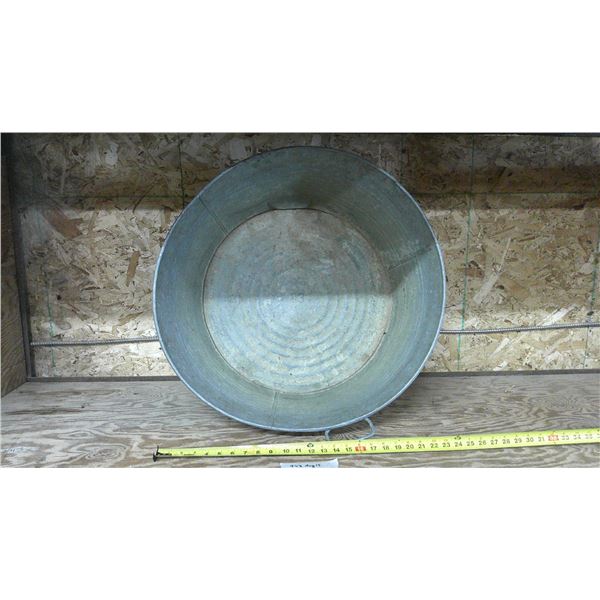 Galvanized Tub Width 25''