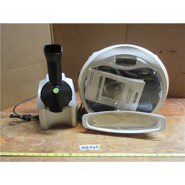 White George Foreman Grilling Machine and Frozen Dessert Maker