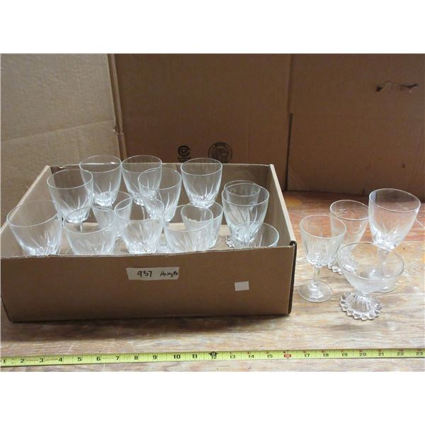 Lot of Glass Cups