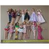 Image 1 : Lot of (15) Barbie Dolls.