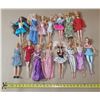 Image 1 : Lot of (15) Barbie Dolls.