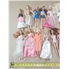 Image 2 : Lot of (15) Barbie Dolls.