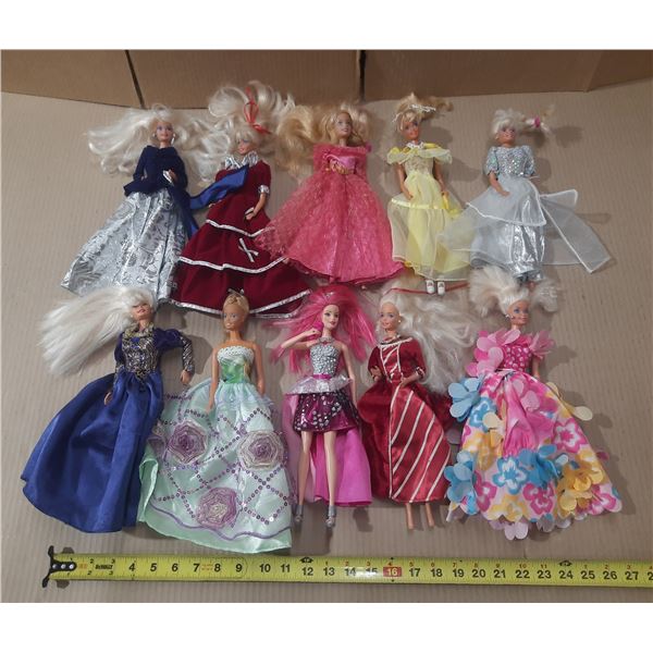 Premium (10) Barbie Dolls.