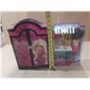 Image 1 : Barbie Wardrobe carrying case and Barbie Life in the City Café Playset.