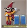 Image 2 : Vintage Mighty Mouse plush toy alongside two "Mighty Mouse and Friends" VHS tapes from the 24 Series