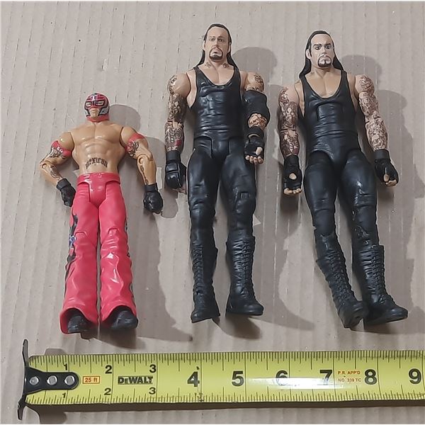 WWE action figures.