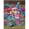 Image 4 : Large assortment of vintage and modern Barbie furniture and doll accessories.