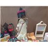 Image 5 : Lot of mixed Barbie toys, including dolls, furniture, and various accessories.