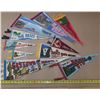 Image 2 : Vintage felt pennants from the 1950s-1970s celebrate Canadian tourist destinations like Banff, Vanco