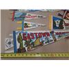 Image 3 : Vintage felt pennants from the 1950s-1970s celebrate Canadian tourist destinations like Banff, Vanco