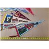 Image 6 : Vintage felt pennants from the 1950s-1970s celebrate Canadian tourist destinations like Banff, Vanco