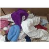 Image 8 : Large collection of vintage doll clothing and accessories, likely for Barbie dolls, featuring divers