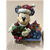 Image 2 : Jim Shore Disney Traditions figurine titled "Merry Christmas to You" featuring Mickey Mouse dressed 