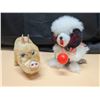 Image 1 : Vintage wind up toys, dog and pig, working