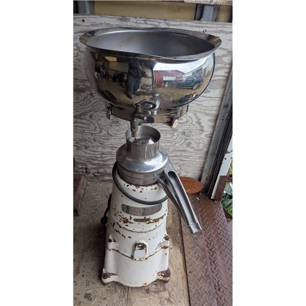 Vintage "Westfalia" electric cream seperator, dented bowl rim