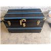 Image 1 : Steamer trunk with tray, 34x18x20"