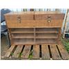 Image 1 : Wooden display cabinet, 40.5"x14.5"x26"