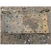 Image 2 : Steel foot stool, embossed, 24x11x13"