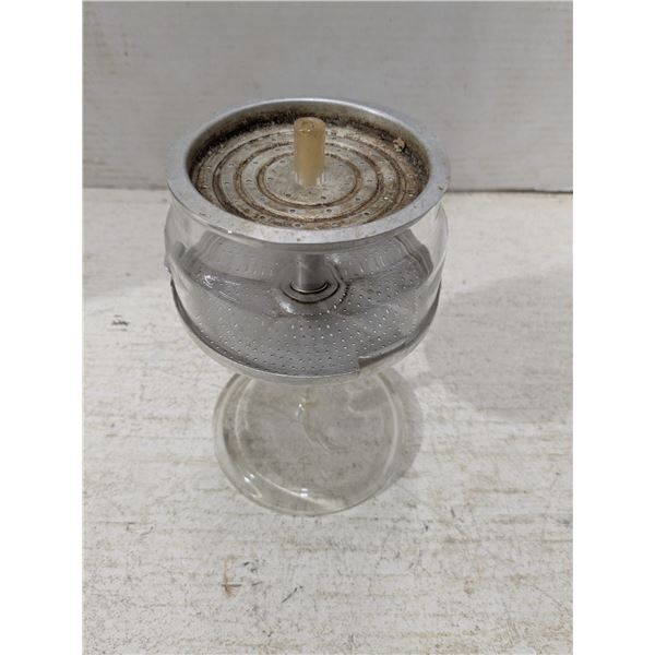 Vintage Pyrex percolator insert, complete, 4"
