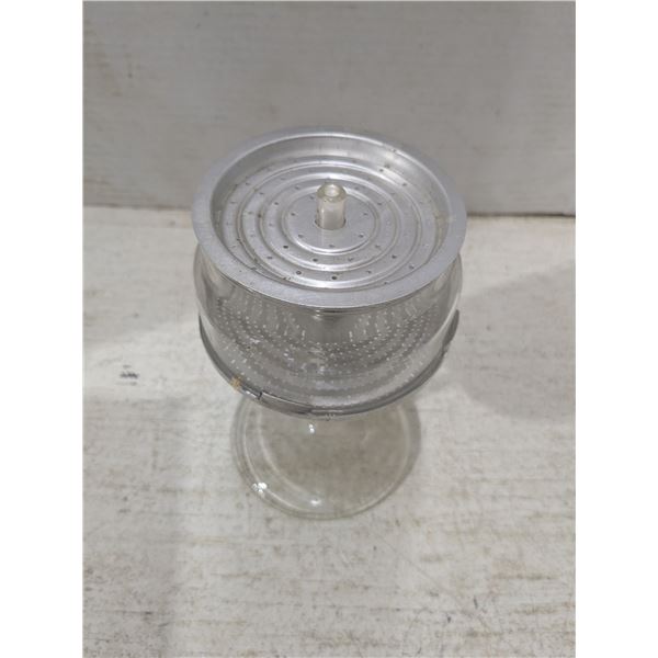 Vintage Pyrex percolator insert, complete, 4"