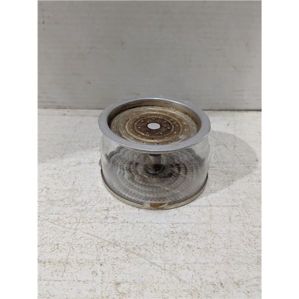 Vintage Pyrex percolator top chamber and screens, 4"
