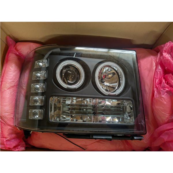 1 Headlight assembly,passenger side,07+ GMC Spider, Halo projection light