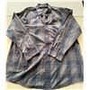 Image 3 : (4) Long Sleeve Plaid Button Ups Shirts - (2 ) Wrangler 3XL, (1) George 2XL, (1) Midtown 2XL.