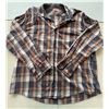 Image 4 : (4) Long Sleeve Plaid Button Ups Shirts - (2 ) Wrangler 3XL, (1) George 2XL, (1) Midtown 2XL.