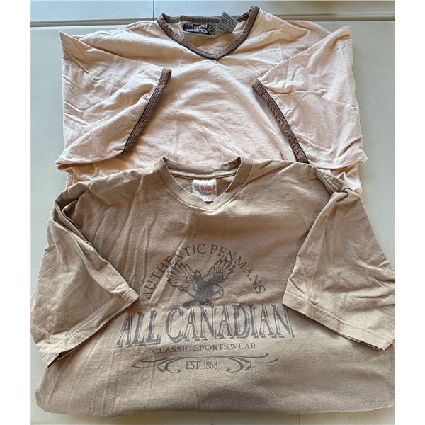 (2) Men's T-Shirts. (1) Large and (1) XL