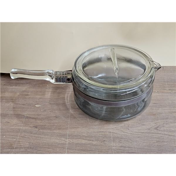 Vintage Pyrex Flame Ware 6323-B Stovetop Pot w/ Pyrex 6323C Lid