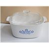 Image 1 : Vintage Blue Cornflower 3L Corning Ware Casserole Dish w/ Pyrex A9C Lid
