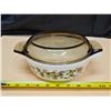 Image 3 : (2) Pyrex Brown Vine Casserole Dishes w/ Original Pyrex Amber Lids