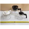 Image 1 : (3) Vintage Glass Coffee Pots