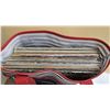 Image 1 : Lot of Vinyl Records in Bookbag inc. Barry White, Cat Stevens, etc.