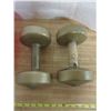 Image 3 : Stackable Storage Container and (2) 5 Lbs Dumbbells