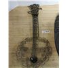 Image 2 : Hand Carved Wooden Wall Mask and Guitar Style Wall Décor