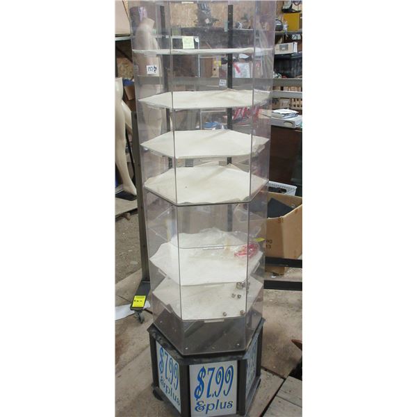 Merchandise Display With Wheels