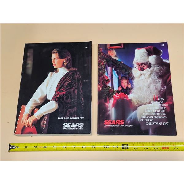 1987 Sears Christmas Catalogue & Fall and Winter Catalogue