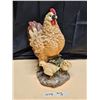 Image 2 : Large Chicken & Chicks Décor Figurine