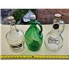 Image 1 : (3) Vintage Glass Wine Bottles