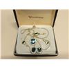 Image 1 : Vendome Gold Tone Jewelry Set (emerald green)