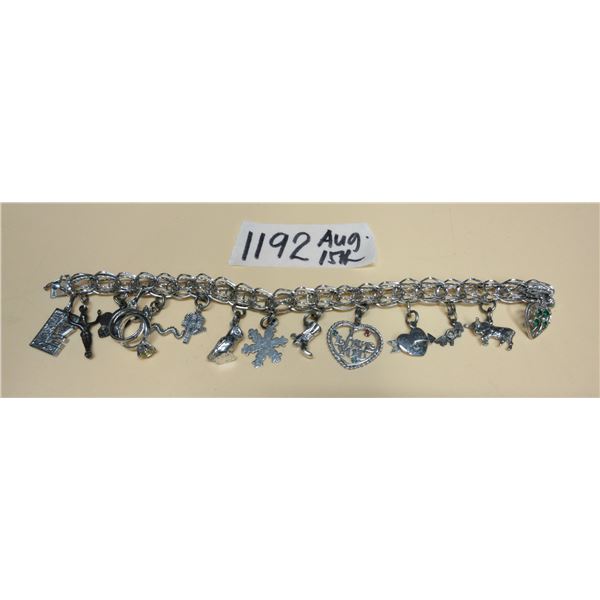 Sterling Silver Charm Bracelet