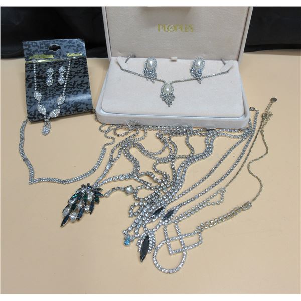 Lot of Rhinestone Necklace