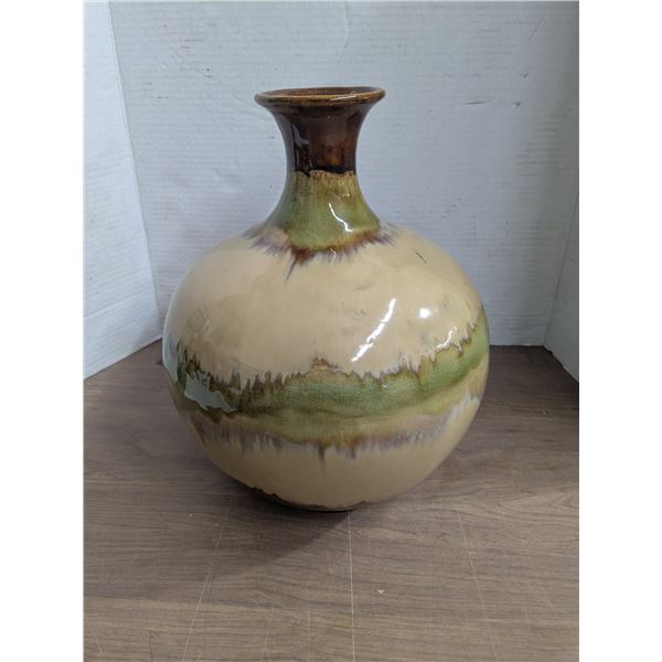 Large Pottery Vase, 10" diameter