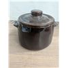 Image 1 : Small crock, 7" diameter, 5" tall